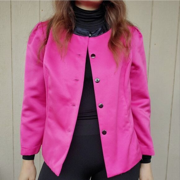 AMY ADAMS Pink button down jacket - Picture 2 of 11